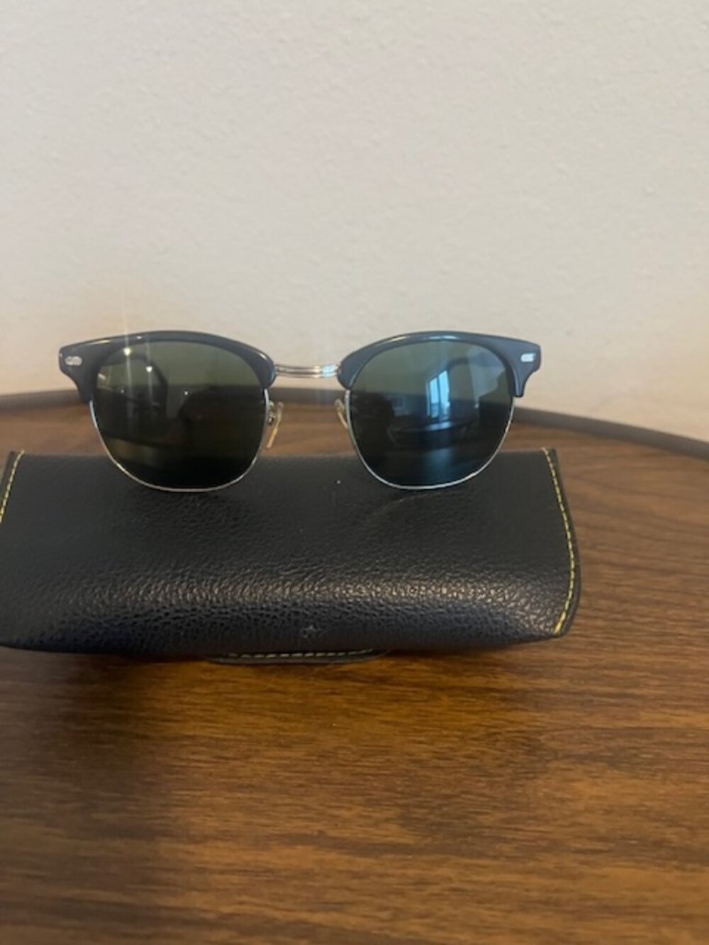 MOSCOT Yukel 51 Black Silver 51mm Sunglasses w/ Case Italy